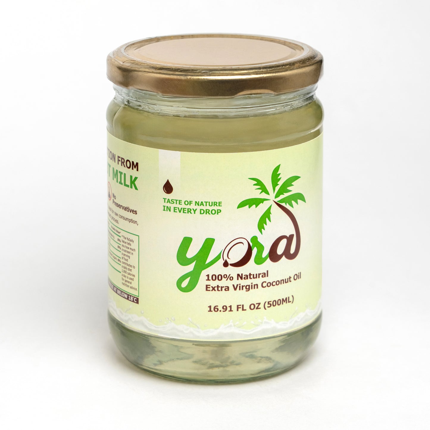 Yora Extra Virgin Coconut Oil | 100% Pure, Unrefined & Centrifugal Method