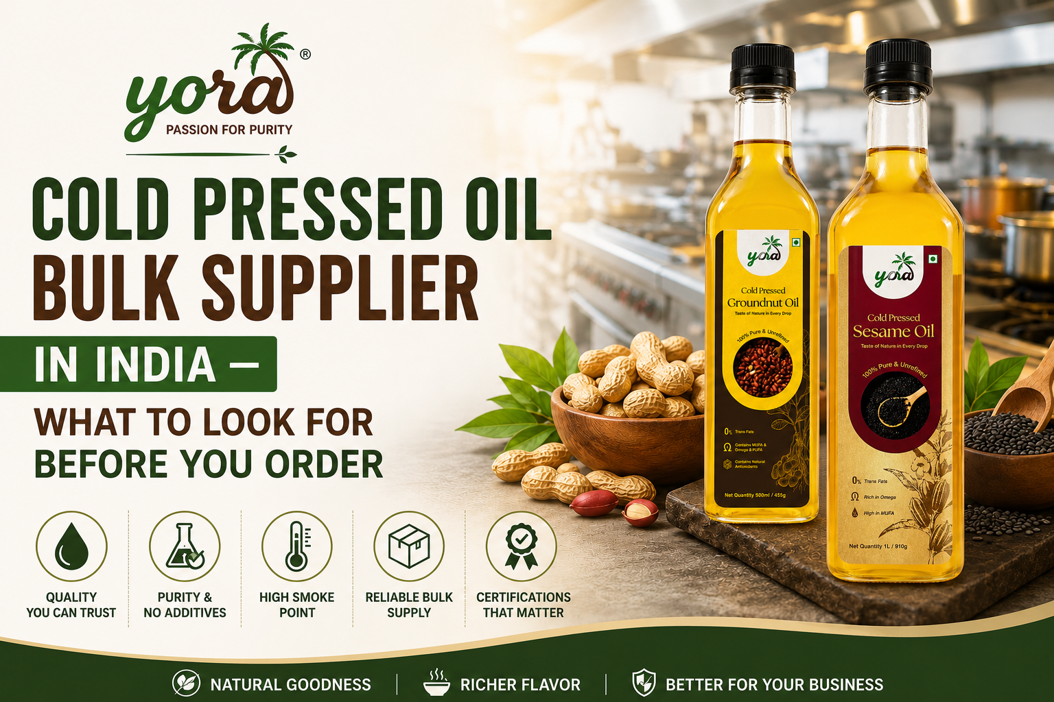 Cold Pressed Oil Bulk Supplier in India — What to Look for Before You Order