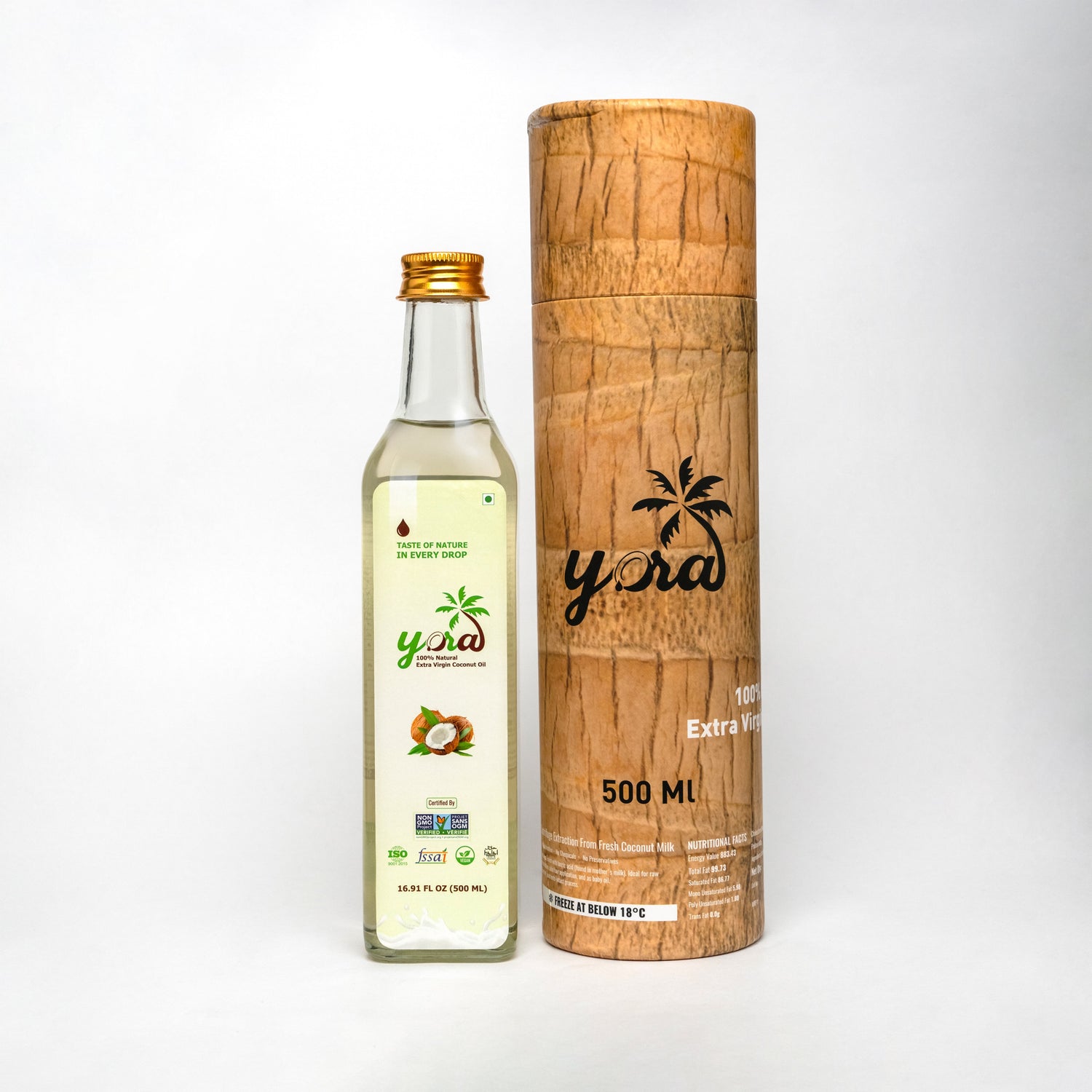 Yora Extra Virgin Coconut Oil | 100% Pure, Unrefined & Centrifugal Method