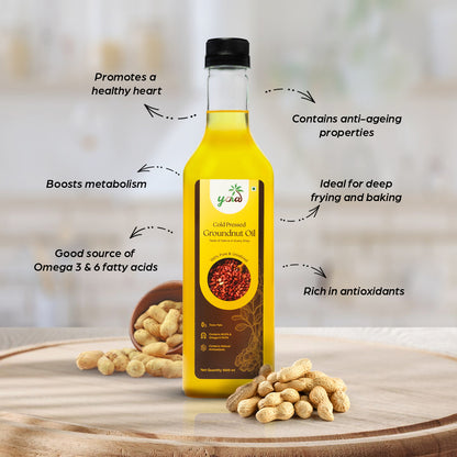 YORA unrefined cold pressed Groundnut (Peanut) Oil