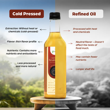 YORA unrefined cold pressed Sesame (Gingelly) Oil