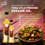 Yora Glow and Strength Combo(coconut milk oil250ml+500Sesame)