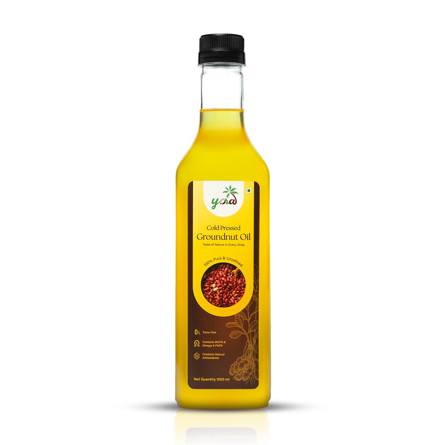 YORA unrefined cold pressed Groundnut (Peanut) Oil