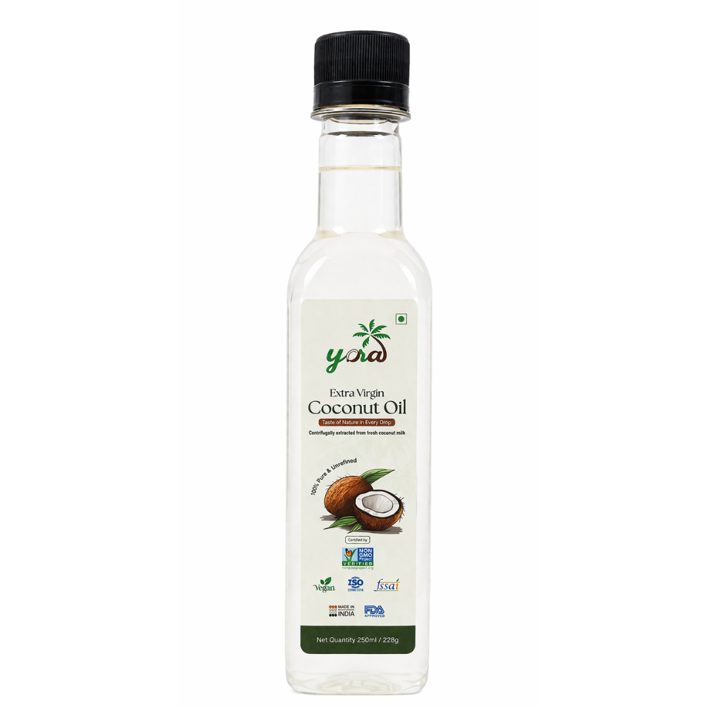 Yora Extra Virgin Coconut Oil – 100% Pure & Natural (Cold Centrifuged)