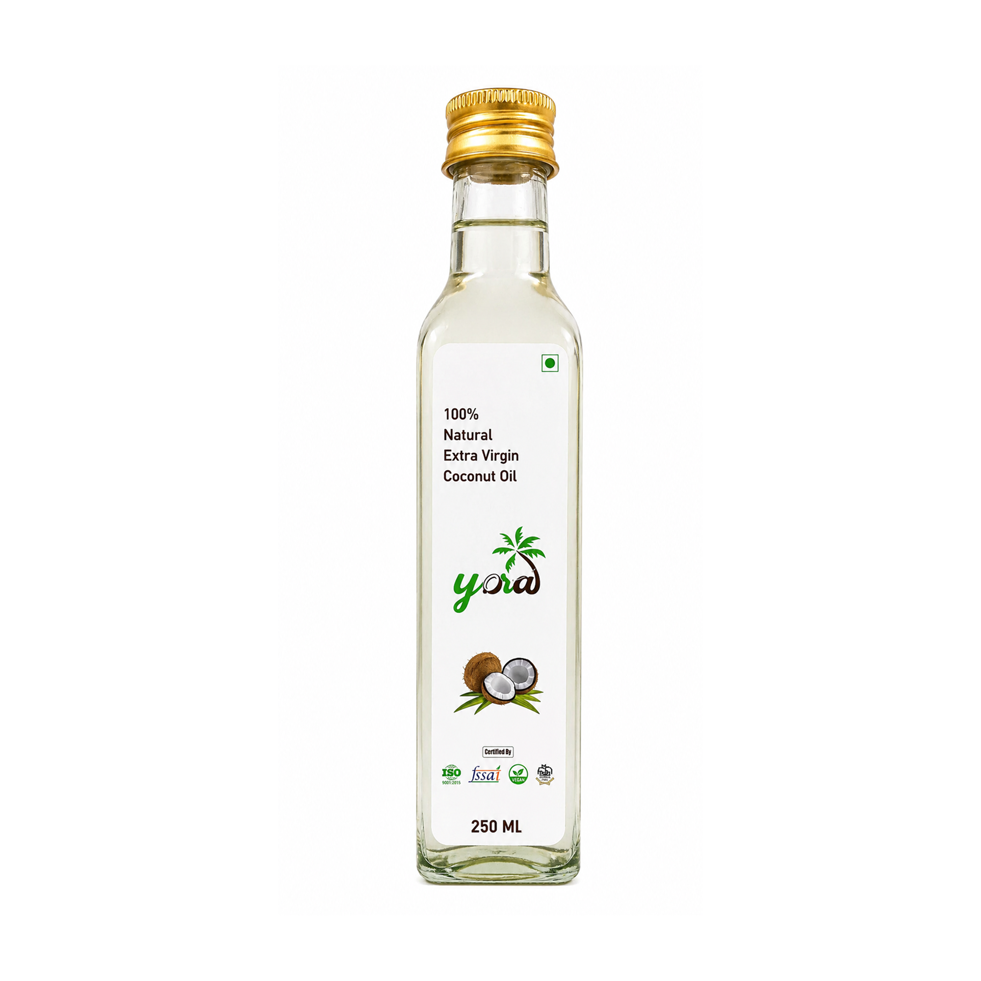 Yora Extra Virgin Coconut Oil – 100% Pure & Natural (Cold Centrifuged)